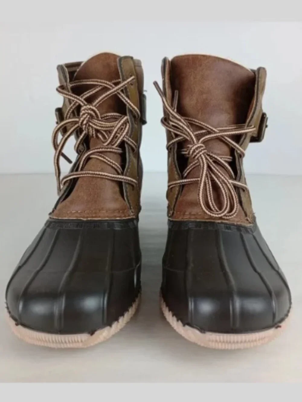 Madden NYC Lindseyy‎ Women's 8M Flannel Fleece Lined Rubber Winter Boots